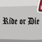 Ride or Die Aufkleber -6 Größen 21 Farben- MTB Downhill BMX Sticker Enduro Bike