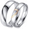 Partnerringe Titan Paarpreis, Trauringe Paarpreis Silber 5MM 4MM Puzzle Herz Real Love Kein Stein Partner Ringe für Sie und Sie Damen Gr. 54 (17.2) & Herren Gr. 60 (19.1)
