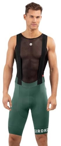 SIROKO - Salopette da Ciclismo BX Oberwald - XXL - Verde Militare/Nero