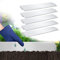 Vigevee Bordure de Jardin Gazon en Acier Galvanisé, 100x18cm Flexible Bordure de Gazon Bord de Tonte pour palissade, parterres de Jardin Plantes Potager, Argenté, Longueur 25 m - Hauteur 18 cm