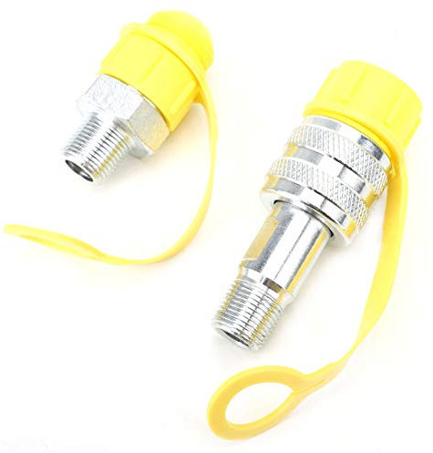ANKROYU Raccord Rapide En Acier Chromé Zg3/8 Pour Tuyau D'huile Mécanique, Ensemble De Raccord Rapide Hydraulique, Pression Maximale De 70 MPa Avec Verrouillage De Sécurité