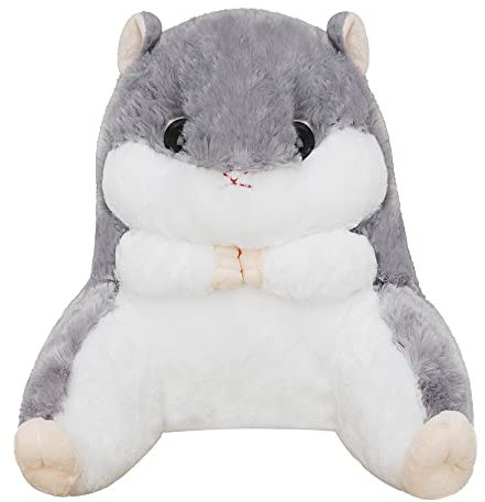 FakeFace Cartoon Hamster -Sitzkissen Weiche & Bequeme Stuhlkissen Taillenstütze Sitzpolster Kissen Warmes Niedliche Tier Kissen Küche Büro Schlafzimmer Deko