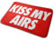 Fußmatte mit Aufschrift Welcome Mat For Home Entrance Kiss My Airs, rutschfeste Fußmatten für Haus, Innenbereich, Außen, Eingang, Teppich, 40 x 60 cm
