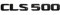 SBOJI Mattschwarz CLS 500 Auto-Kofferraum-hintere Buchstaben Wort-Abzeichen-Emblem-Buchstaben-Aufkleber-Aufkleber-Aufkleber kompatibel mit Mercedes Benz CLS-Klasse CLS500 Auto-Logo