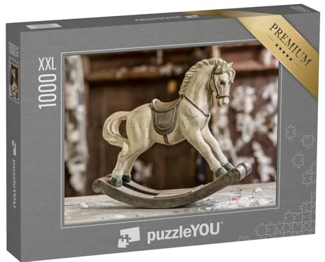 Puzzle 1000 Teile XXL „Vintage-Schaukelpferd aus Holz“ – aus der Puzzle-Kollektion Nostalgie