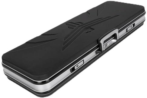 Alu Waffenkoffer für Gewehre mit Rasterschaumstoff | Schwarz 80cm