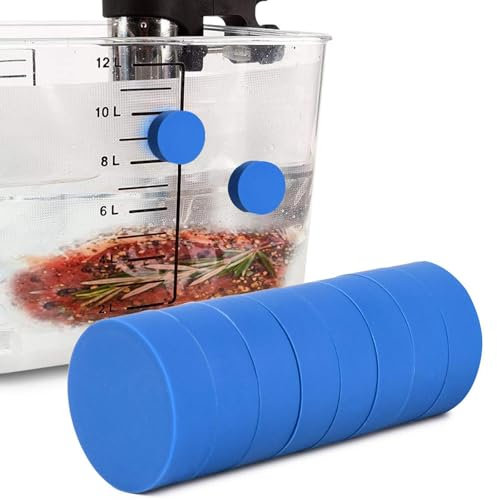 Aeutwekm Sous-Vide-Magnet-Clips, lebensmittelechte Mehrzweck-Magnete, silikonbeschichtete Magnete, 4 Stück, langlebig, niedrige Temperatur-Kochzubehör, Sous-Vide-Clips für Zuhause, Restaurant