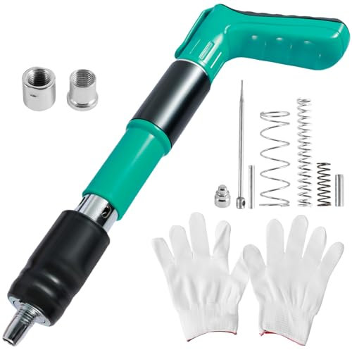 Concrete Nail Gun Kits 5 Gears Adjustable Concrete Nail Rivet Tool Wall Fastening Power Tool Portable Nail Shooting Machine for Cement Wall, Household, Meatalworking