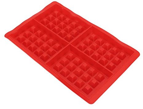 Gofrera de silicona, fácil de limpiar para los amantes de la cocción (4 rectángulos consecutivos 51060)