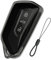 Teenpull VW Schlüssel hülle für VW Golf 8, ID.4, ID.3, Golf R, Golf GTI, Auto schlüsselhülle für Skoda Octavia 4 IV Enyaq iV, Seat Leon MK4 Cupra Leon Tarraco Ateca, Autozubehör (Schwarz Transparent)