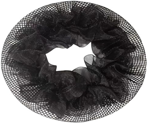 Healvian 20 Stück Elastische Haarknoten Netze Schwarzes Haarnetz aus Stoff Atmungsaktiv und Leicht für Hochsteckfrisur Nachts und Dutt bei Damen