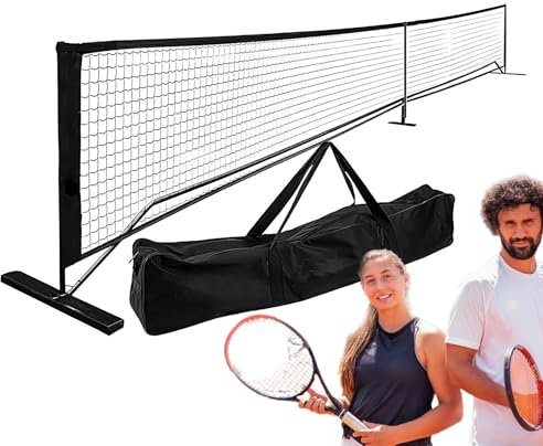 Tennisnetz für den Außenbereich, tragbares Tennisnetz, abnehmbares Tennis-Übungsnetz, Auffahrt-Tennisnetz, 9,5 kg Tennisnetz, Tennis-Übungsnetz für Tennis/Badminton