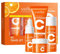 Vitamin C Hautpflege Reiseset, Tagesroutine Gesichtspflege Set für Frauen Mädchen, 4 Stück Sanfte Hautreinigung & Straffende Pflege Reisegröße Beauty Geschenkset mit Reiniger, Toner, Serum &