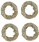 JOINPAYA 4stücke Hamster Molar Grasringe Essbares Kauspielzeug Für Kleintiere Geeignet Für Kaninchen Meerschweinchen Und Chinchillas Natürlichem Material Fördert Zähneknirschen
