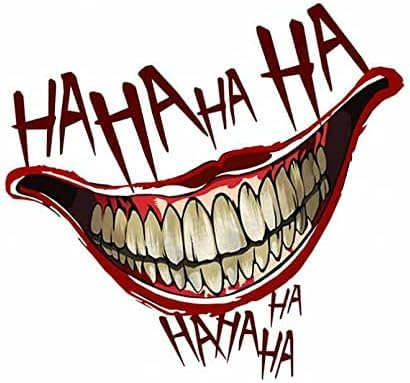 GENMIP Car Sticker Persönlichkeit Joker Graffiti Auto Styling wasserdichte Aufkleber Und Aufkleber Laptop -Auto wasserdichte Zubehör Dekoration