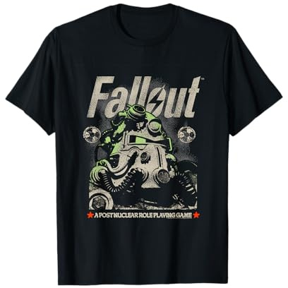 Fallout Video Game Distressed Character Portrait T-Shirt