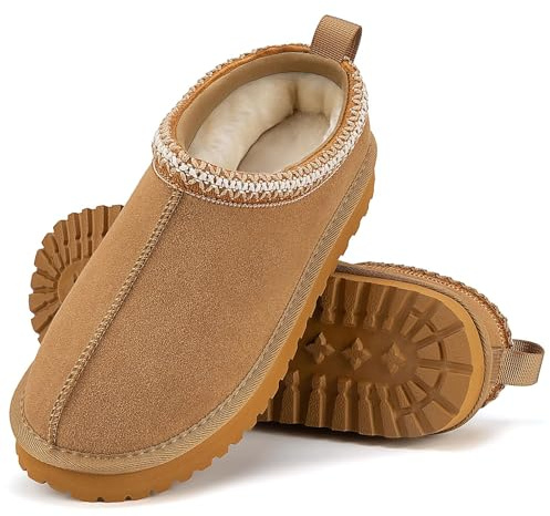 Mishansha Hausschuhe Damen Winter Plüsch Gefüttert Pantoffeln Gr.36-43 | Frauen,Warme Hausschuhe,Rutschfeste,Geschlossen,Winter Slippers