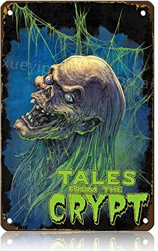 Metal Tin Sign Tales From The Crypt Horror Art Metal Sign Wear-Resistant And Durable Iron Poster Painting For Office Room Home 20X30Cm