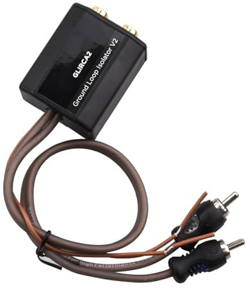Isolatore di rumore audio a 2 canali, filtro antirumore RCA per audio auto Home Stereo Ground Loop Isolator