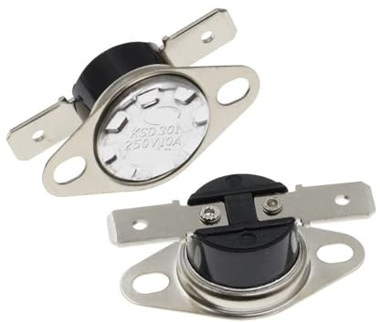 10 STÜCKE Normalerweise geschlossen KSD301 10A250V KSD-301 40 Grad Temperaturschalter Thermostat Sensor