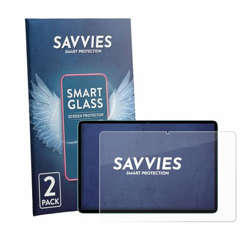 Savvies 2 Stück Panzer Schutz Glas für Teclast P33 9H Schutzfolie, Glas-Folie, HD Klar, Blasenfrei, Anti-Fingerabdruck, Stoßfest, Displayschutz