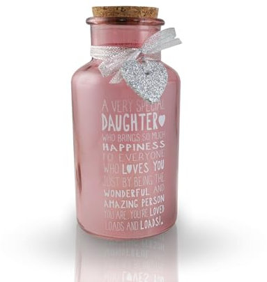 Special Daughter Light Up Jar Messages of Love Range Birthday Christmas Gifts