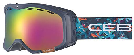 Cébé Unisex Jugend Cheeky Otg Skibrillen Dark Floral Small, Blue/Pink