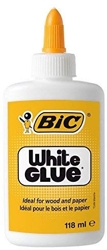 1 x BIC Weißleim, 118 ml, ideal für Holz und Papier