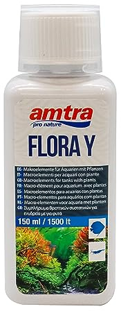 Amtra Flora Y - Integratore macroelementi per acquari, Fertilizzante per piante d'acquario, dona un colore vivace alle piante, 150 ml
