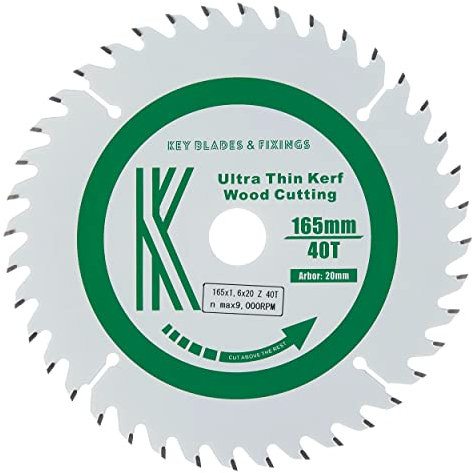 4002 - Key Blades and Fixings 165mm x 20mm x 1.6mm 40 Tooth Track/Circular Saw Blade