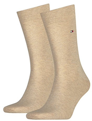 Tommy Hilfiger Mens Classic CLSSC SOCK, Beige, 6-8 UK