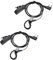 HYS Lot de 2 oreillettes radio à 2 broches compatibles avec Kenwood Baofeng UV-5R, en forme de G avec micro, casque de talkie-walkie pour la police de sécurité