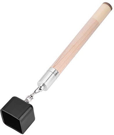 Keenso Pocket Chalk Holder Cover, 7,09 Zoll 2 in 1 Kunststoff Aluminium Chalk Holder Cover Billard Snooker Pool Queue TIPP Pricker Tool