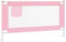 vidaXL Kleinkind Bettschutzgitter Bettgitter Kinderbettgitter Babybettgitter Gitter Kinderbett Babybett Rausfallschutz Rosa 150x25cm Stoff