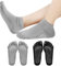 Jinlaili 2 Paar Yoga Socken Rutschfeste für Damen Herren, Anti-Rutsch-Socken Rutschsocken Stopppersocken mit Zehen, Baumwolle Antirutsch Sportsocken für Pilates Gymnastik Barre Ballett Tanz, EU 37-42