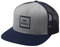 RVCA Herren Adjustable Snapback Baseballkappe, Trucker/Grey Heather/Navy, Einheitsgröße