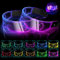 flintronic 2 Paar Cyberpunk LED Brille, LED Leuchtende Brille, Funny Brille, Festival Cool Stuff für Cyberpunk Cosplay, Bar, Club, Partybrille