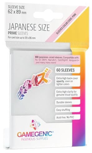 ggs10119ml - 60 japanese size prime sleeves - white
