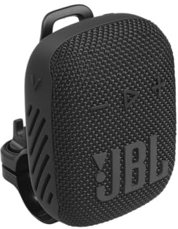 JBL Wind 3 S Bluetooth-Lautsprecher für schlanken Lenker, Schwarz