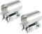 X AUTOHAUX 2pcs Car Exhaust Pipe Connector Clamp 2 Replacement Universal