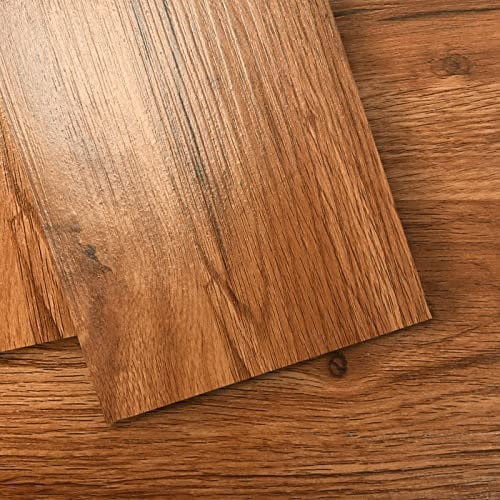 Art3d Lotto 36 Piastrelle Pavimento Autoadesivo Impermeabile Effetto Rovere Rosato, 5 m² - Per Zone Umidi, Bagno, Veranda