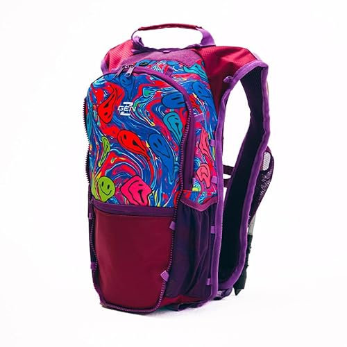 RaveRunner® Rave Trinkrucksack, Anti-Diebstahl-Trinkrucksack, Festival-Wasserbeutel, Hydropack Rave, Trinkrucksack EDC (Delightful Slime)