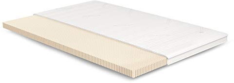 Meisterschlaf Latex Topper 130x180 cm (BxL) - Tencel 3D - Mittelweich - Höhe 7 cm - OEKOTEX - RG 65 kg/m³ - Made in Germany