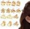 Kireida® Lot de 14 petites pinces à cheveux pour cheveux fins/moyens épais, petites pinces à cheveux en métal pour femmes filles, cheveux courts antidérapants