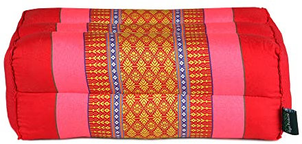 ANADEO YogaProducts Standard – Standard-Zafu-Yoga- und Meditationskissen – 100% natürliches Kapok mit hoher Dichte – Komfort und Festigkeit – Sitzstabilität – Fuchsia-Rot – X1