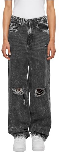 Urban Classics Ladies Distressed 90's Wide Leg Denim Pants