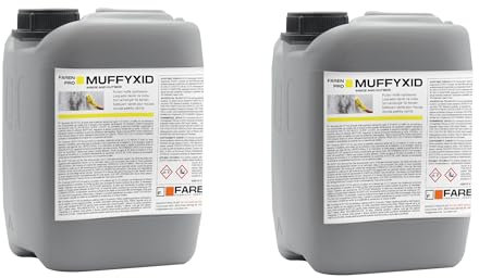Faren MUFFYXID, Rimuovi Muffa, Antimuffa, Pulitore della Muffa ad Azione Rapida, Igienizzante, Elimina rapidamente Muffe, Funghi, Muschi e Alghe, ritarda la ricomparsa, 5 Lt (2, PZ)