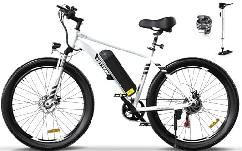 HITWAY E Bike Elektrofahrrad E-Mountainbike, 26 3.0/4.0 Breiten Reifen E-Fahrrad, Pedelec, 250W Motor 48V15Ah abnehmbaren akku, 7 Gänge ebike, Reichweite bis zu 45-80km