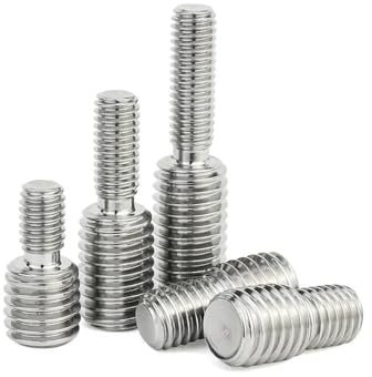 LOEASE 10 Stück 304 Edelstahl-Gewindeadapter Stecker auf Stecker Doppelkopf-Übertragungsschraube Reduzierschraube M3 M4 M5 M6 M8 M10 M12 M14 M16 M20 Vollständiger Thread (Size : M8x15-M12x15mm-2pcs)
