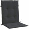 Gecheer 4 Stk. Gartenstuhlauflagen, Niedriglehner Auflagen, Stuhlauflage, Stuhlkissen, Sitzauflagen, Sitzkissen, Schwarz 100x50x3cm